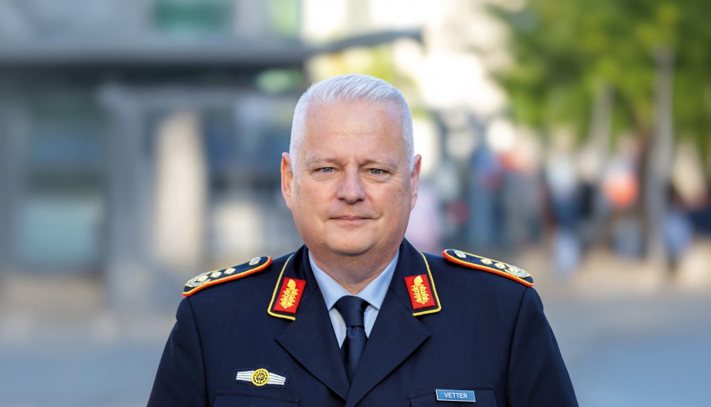 Generalleutnant Michael Vetter, Abteilungsleiter Innovation und Cyber sowie Chief Information Officer im Bundesministerium der Verteidigung (BMVg) (Steve Eibe, Bundeswehr)